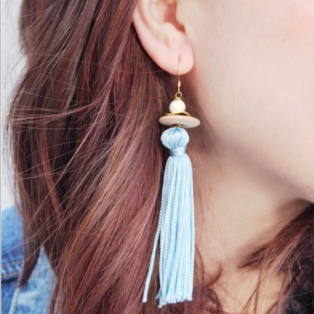 Flea style tassel earrings